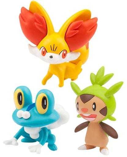 駿河屋 新品 中古 ハリマロン フォッコ ケロマツ 旅立ちの3匹vol 6 カロス地方編 ポケットモンスター モンスターコレクション Ex フィギュア