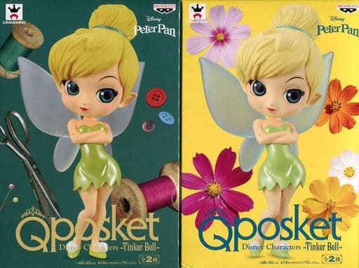 駿河屋 中古 全2種セット ピーター パン Q Posket Disney Characters Tinker Bell フィギュア