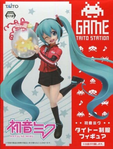 駿河屋 中古 初音ミク タイトー制服 キャラクター ボーカル シリーズ01 初音ミク スペースインベーダー フィギュア タイトー限定 フィギュア