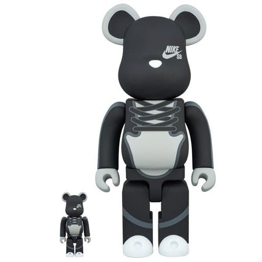 駿河屋 -<中古>BE@RBRICK-ベアブリック- NIKE SB BLACK 100%&400