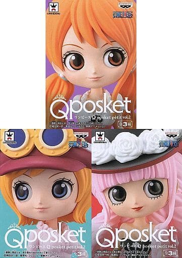 駿河屋 中古 全3種セット ワンピース Q Posket Petit Vol 2 フィギュア