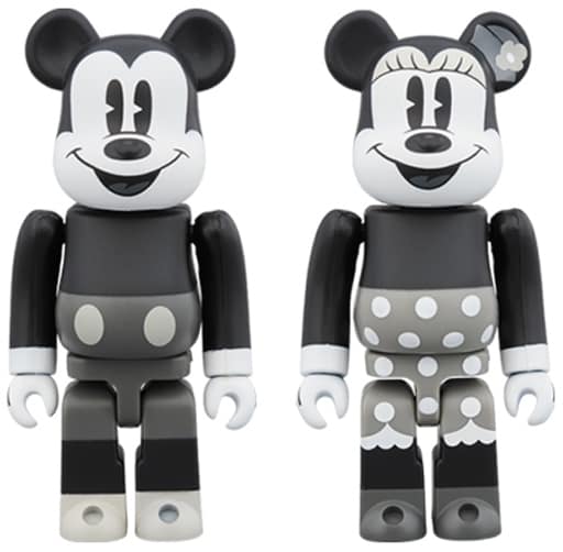 BE@RBRICK-ベアブリック- MICKEY MOUSE & MINNIE MOUSE-ミッキーマウス&ミニーマウス-(B&W Ver.) 100% 2PACK 「ディズニー」 BE@RBRICK-ベアブリック- MICKEY MOUSE & MINNIE MOUSE-ミッキーマウス&ミニーマウス-(B&W Ver.) 100% 2PACK 「ディズニー」