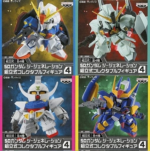 駿河屋 中古 全4種セット Sdガンダム ジージェネレーション 組立式コレクタブルフィギュア4 フィギュア