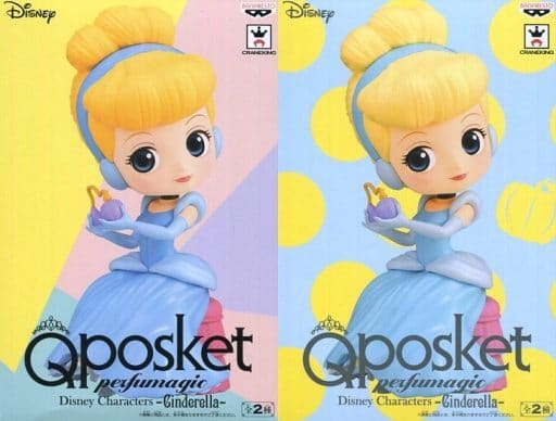 駿河屋 中古 全2種セット シンデレラ Q Posket Perfumagic Disney Characters Cinderella フィギュア