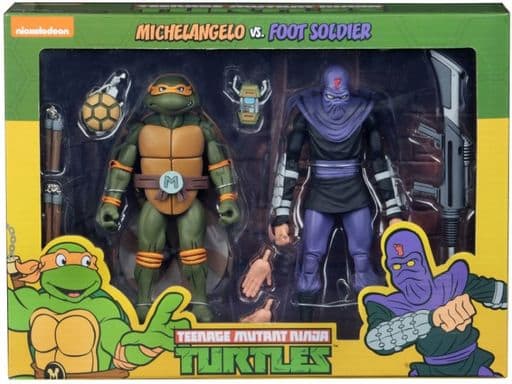 ミケランジェロ vs フットソルジャーB 2PK 「ティーンエイジ・ミュータント・ニンジャ・タートルズ」 7インチアクションフィギュア 豆魚雷限定 ミケランジェロ vs フットソルジャーB 2PK 「ティーンエイジ・ミュータント・ニンジャ・タートルズ」 7インチアクションフィギュア 豆魚雷限定