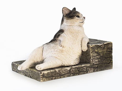 駿河屋 新品 中古 のんびり猫 キジ白 猫街物語シリーズ 1 6 レジン製塗装済み完成品 フィギュア