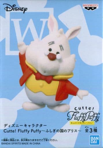 駿河屋 中古 白うさぎ ディズニーキャラクター Cutte Fluffy Puffy 不思議の国のアリス フィギュア