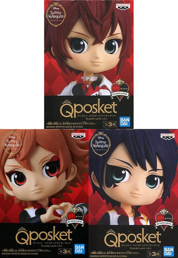 駿河屋 中古 全3種セット ディズニー ツイステッドワンダーランド Q Posket Petit Vol 1 フィギュア