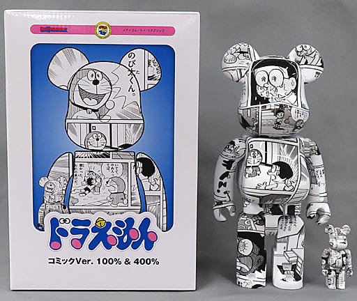 BE@RBRICK ドラえもん コミック100％ & 400％ベアブリック ...