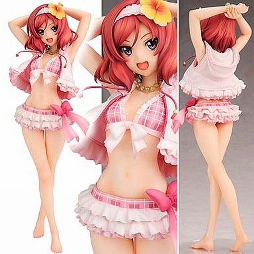 駿河屋 -<中古>[破損品] 西木野真姫 水着Ver. 「ラブライブ!」 1/7 PVC
