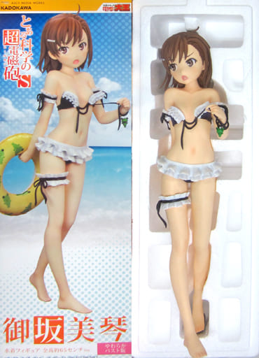 御坂美琴 1/2.5 フィギュア 水着 やわらかバスト版 とある科学の超電磁 御坂美琴 1/2.5 フィギュア 水着 やわらかバスト版 とある科学の超電磁
