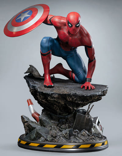 スパイダーマン(レギュラー版) 「シビル・ウォー/キャプテン・アメリカ」 1/4 クイーン・スタジオ スタチュー #02A スパイダーマン(レギュラー版) 「シビル・ウォー/キャプテン・アメリカ」 1/4 クイーン・スタジオ スタチュー #02A