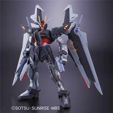 MG GAT-X105E+AQM/E-X09S 漆黑强袭高达(1:100 钢普拉30周年纪念透明版)