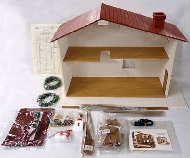 駿河屋 -<中古>模型 赤いお屋根のミニチュアクリスマスハウス 