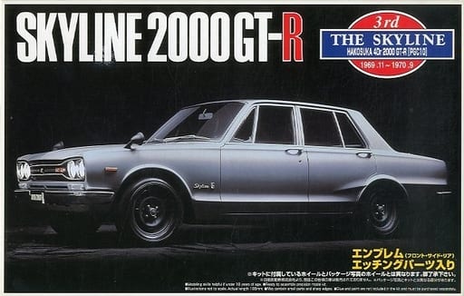 アオシマ1/24 スカイライン4Dr 2000GT-R 在庫あり即日出荷 おもちゃ