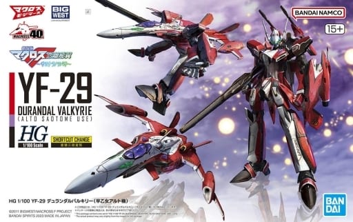 HG 1/100 YF-29 デュランダルバルキリー(早乙女アルト機) 