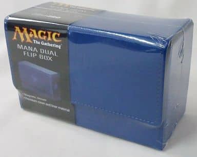 ULTRAPRO DUAL FLIP BOX MAGIC MANA BLUE MTG 公式サプライ 革風デュアルデッキボックス マナ ブルー(青) ULTRAPRO DUAL FLIP BOX MAGIC MANA BLUE MTG 公式サプライ 革風デュアルデッキボックス マナ ブルー(青)