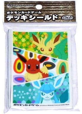 駿河屋 中古 ポケモンカードゲーム デッキシールド スリーブ イーブイ リーフィア グレイシア ポケモンセンター限定 サプライ