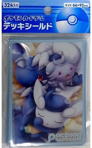 駿河屋 中古 開封済み ポケモンカードゲーム デッキシールド スリーブ ニャスパー ニャオニクス ポケモンセンター限定 サプライ