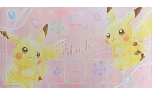 駿河屋 中古 ポケモンカードゲーム ラバープレイマット ピカチュウ ジュエル ポケモンセンター限定 サプライ