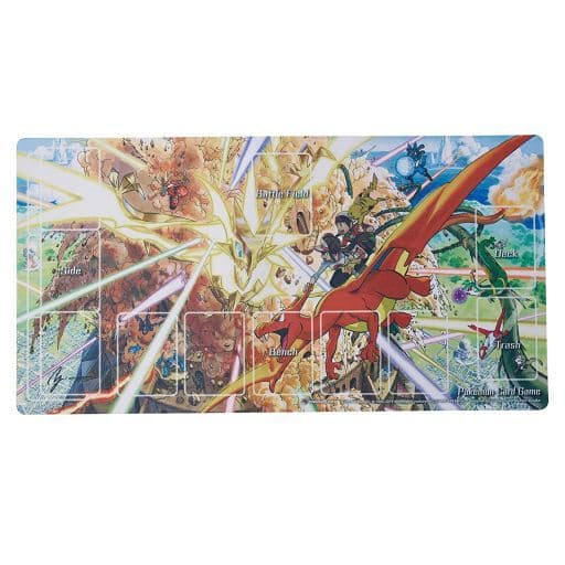 駿河屋 中古 ポケモンカードゲーム ラバープレイマット Yusuke Murata ウルトラネクロズマ空中戦 ポケモンセンター限定 サプライ