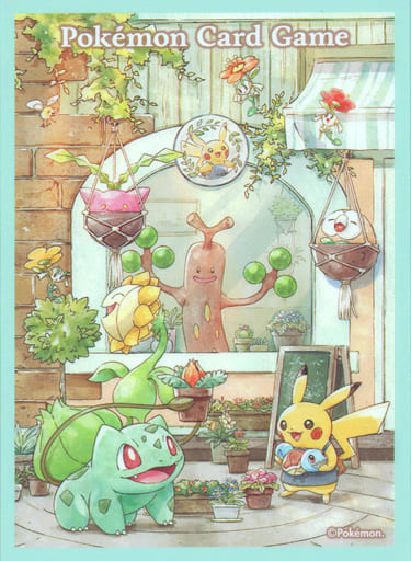 駿河屋 中古 ポケモンカードゲーム デッキシールド スリーブ Pokemon Grassy Gardening ポケモンセンター ポケモン ストア限定 サプライ