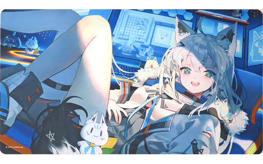 超可爱の ホロライブ 白上フブキ ラバーマット プレイマット 活動4周年 超可爱の ホロライブ 白上フブキ ラバーマット プレイマット 活動4周年