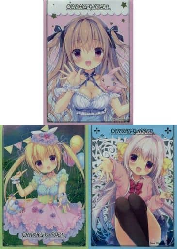 駿河屋 -<中古>【オリジナル】スリーブ3種セット 莉奈&沙夜&ころん