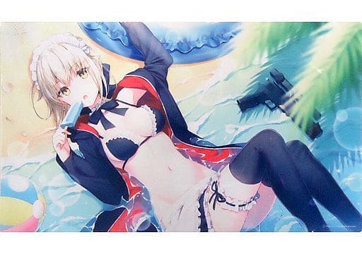 駿河屋 新品 中古 Fate プレイマット セイバーオルタ 水着ver 桝石きのと C94 Ringoen サプライ