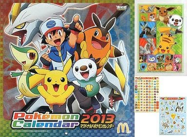 駿河屋 中古 マクドナルド ポケモンカレンダー 13年度カレンダー アニメ 漫画