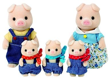 未開封・廃盤品】シルバニアファミリー ブタファミリー 国内版- 未開封・廃盤品】シルバニアファミリー ブタファミリー 国内版-