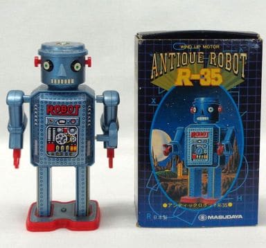 駿河屋 -<中古>ブリキ玩具 アンティックロボット R-35(おもちゃ(男児