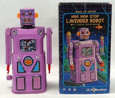 駿河屋 新品 中古 ブリキ玩具 ミニノンストップ ラベンダーロボット おもちゃ 男児向け 駿河屋 新品 中古 ブリキ玩具 ミニノンストップ ラベンダーロボット おもちゃ 男児向け