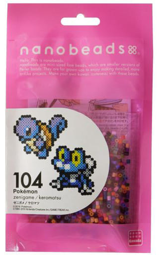 駿河屋 新品 中古 ナノビーズ 80 104 ゼニガメ ケロマツ ポケットモンスター おもちゃ 男児向け