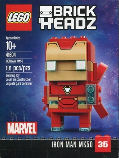 【未使用】レゴ ブリックヘッズ アイアンマン MK50 アベンジャーズ インフィニティ・ウォー Avengers BrickHeadz 41604