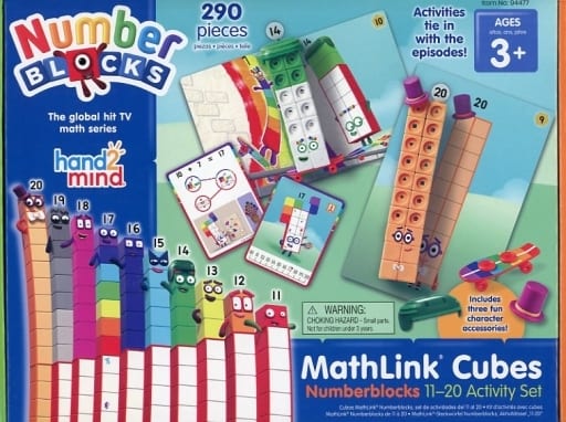 駿河屋 -<中古>MathLink Cubes Number blocks 11-20 Activity Set ...