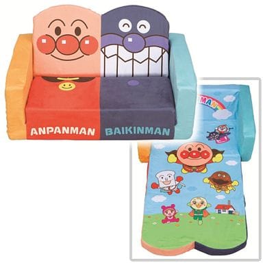駿河屋 -<新品/中古>アンパンマン やわらかキッズソファーベッド