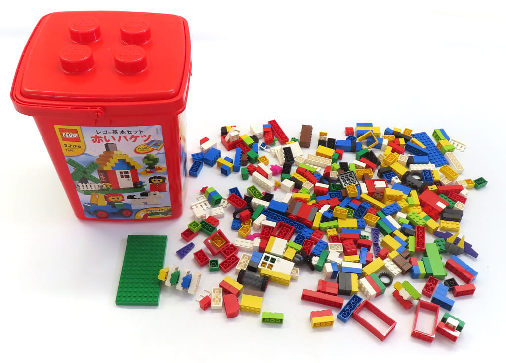 駿河屋 -<中古>[ジャンク品] LEGO 赤いバケツ 「レゴ 基本セット