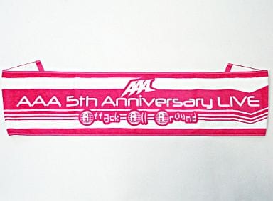 駿河屋 -<中古>AAA 復刻カラータオル(ピンク/マフラータオル)「AAA 5th