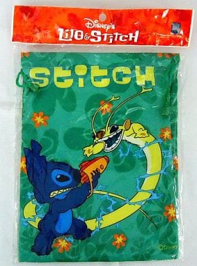 駿河屋 買取 スティッチ 攻撃中 巾着 リロ スティッチ バック 袋類