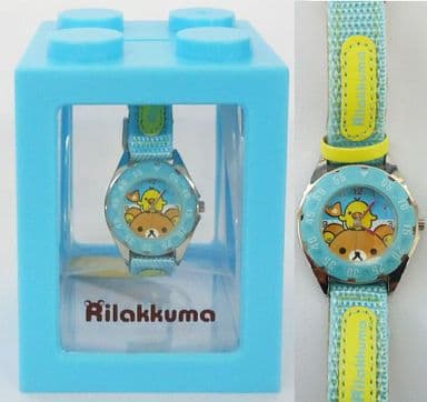 駿河屋 -<中古>リラックマ&キイロイトリ(ブルー) 腕時計 「リラックマ