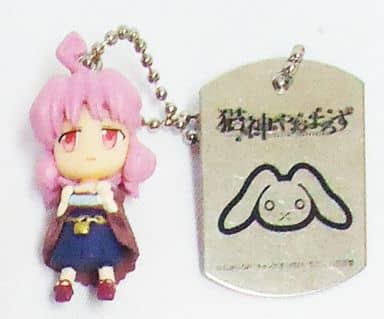 駿河屋 中古 貧乏神 しゃも 猫神やおよろず リトルマスコット キーホルダー マスコット