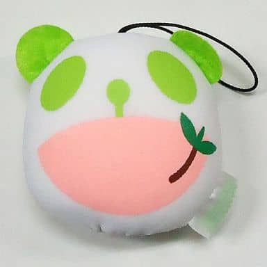 駿河屋 中古 生茶パンダ先生 口開け フェイスビーズクッションストラップ 生茶パンダ キャンペーン品 ストラップ