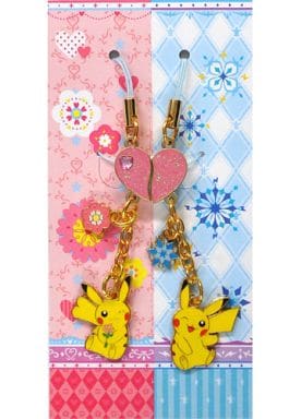 駿河屋 買取 ペアピカチュウ チャームストラップset ポケットモンスター ポケモンセンター限定 ストラップ