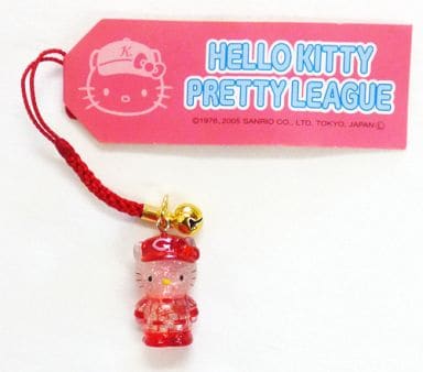 駿河屋 -<中古>キティ(広島東洋カープ/ラメ) 根付け(レッド) 「ハロー
