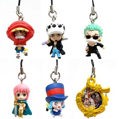 駿河屋 -<中古>全6種セット 「ワンピースストラップ いざ!グリーン