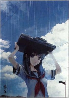 駿河屋 買取 Summer Rain 深崎暮人イラスト B5アクリルアートプレート 絵師100人展 02 小物