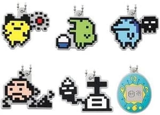 駿河屋 -<中古>全6種セット 「初代!たまごっち ラバーマスコット