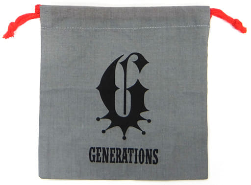 駿河屋 中古 Generations 巾着 グレー Generations Live Tour 16 Speedster 追加公演 グッズ バック 袋類