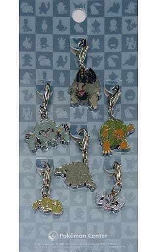 駿河屋 中古 074 イシツブテ A074 イシツブテ アローラのすがた 075 ゴローン A075 ゴローン アローラのすがた 076 ゴローニャ A076 ゴローニャ アローラのすがた 全国ずかんメタルチャーム 6個セット ポケットモンスター ポケモンセンター限定